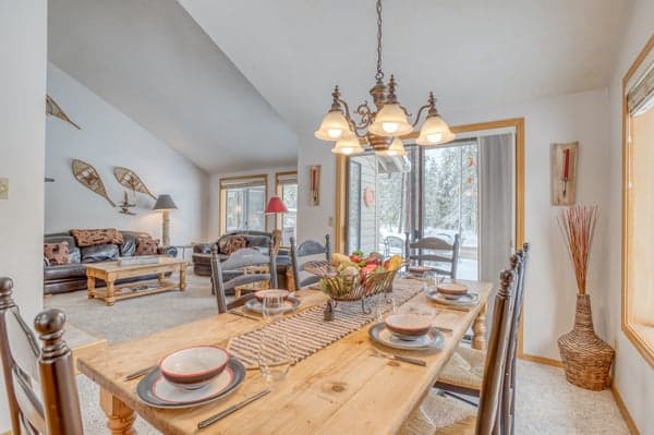 Dining Table and Living Room