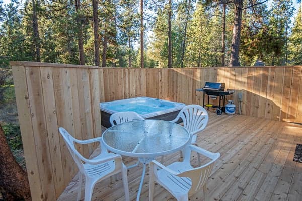 Deck Dining and Hot Tub