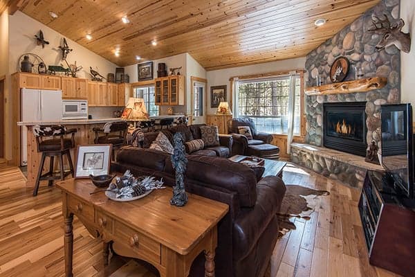 Living Room Wallowa with Western Charm