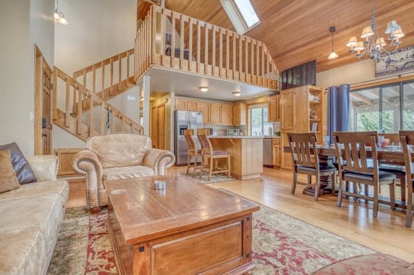 Living Area and Kitchen