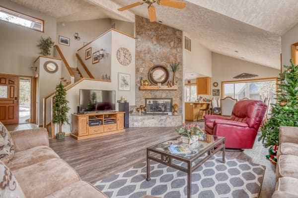 Living Area with Fireplace